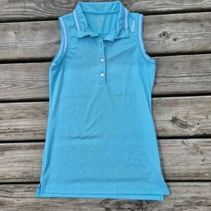 Reebok Women's Sleeveless Teal Golf Polo - XS